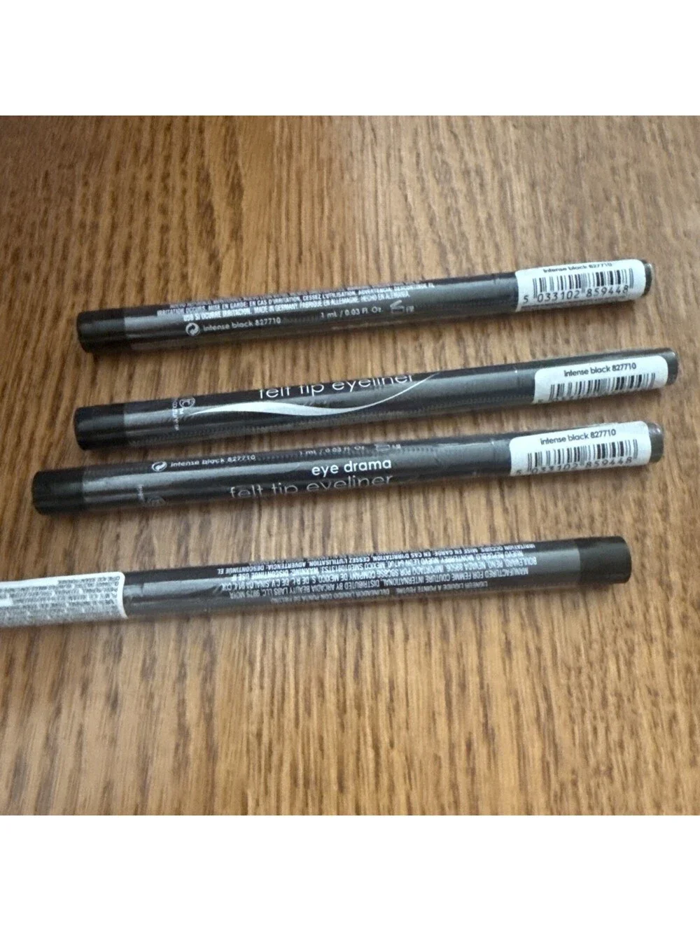 4 pk FEMME COUTURE Eye Drama Felt Tip Eyeliner 0.03 oz INTENSE BLACK 827710